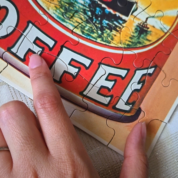 Vintage Folgers Coffee Can Puzzle - Picture 6 of 11